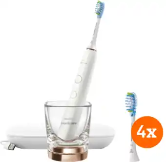 Coolblue Philips Sonicare DiamondClean 9000 HX9911/94 + opzetborstels (4 stuks) aanbieding