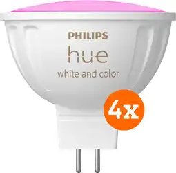 Coolblue Philips Hue spot White and Color MR16 4-pack aanbieding