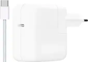 Coolblue Apple Power Delivery Oplader 30W + Usb C naar Usb C Kabel 1m aanbieding