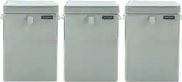 Coolblue Brabantia Wasboxen Green Triple Pack aanbieding