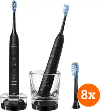 Coolblue Philips DiamondClean 9000 HX9914/54 duopack + Premium Plaque Defense opzetborstels 8 stuks aanbieding