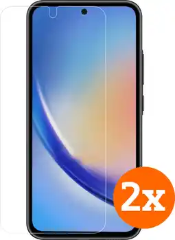 Coolblue BlueBuilt Samsung Galaxy A55 Screenprotector Glas Duo Pack aanbieding