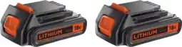 Coolblue BLACK+DECKER 18V 2,0 Ah Accu 2-pack aanbieding