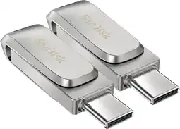 Coolblue SanDisk Ultra Dual Drive 3.1 Luxe 128GB Duo Pack aanbieding