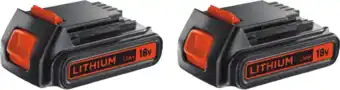 Coolblue BLACK+DECKER 18V 1,5 Ah Accu 2-pack aanbieding