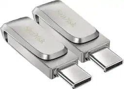 Coolblue SanDisk Ultra Dual Drive 3.1 Luxe 64GB Duo Pack aanbieding