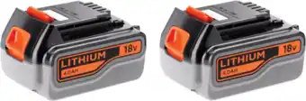 Coolblue BLACK+DECKER 18V 4,0 Ah Accu 2-pack aanbieding