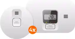 Coolblue ELRO Blue Line CBFS36 Rookmelder 4-pack + Koolmonoxidemelder aanbieding