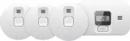 Coolblue Elro Blue Line CBFS58R Rookmelder 3-pack + Koolmonoxidemelder aanbieding