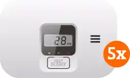 Coolblue ELRO Blue Line Koolmonoxidemelder (10 jaar) 5-pack aanbieding