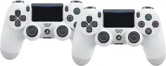 Coolblue Sony PlayStation 4 Draadloze DualShock V2 4 Controller Wit Duo Pack aanbieding