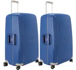 Coolblue Samsonite S'Cure Spinner 75cm Duo Pack Dark Blue aanbieding