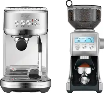 Coolblue Sage the Bambino Plus Acier Inoxydable + Moulin à Café aanbieding
