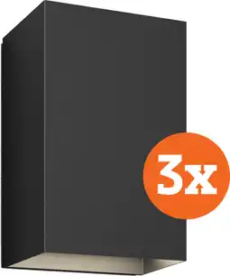 Coolblue Philips Hue Resonate Applique Murale White and Color Noir Lot de 3 aanbieding