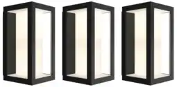 Coolblue Philips Hue Impress Applique Murale White and Color Noir Fin Lot de 3 aanbieding