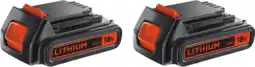 Coolblue Black+Decker Batterie 18 V 1,5 Ah lithium-ion (2x) aanbieding