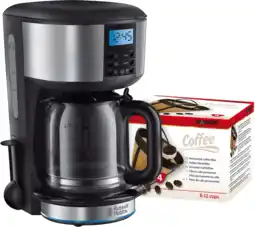Coolblue Russell Hobbs Buckingham Argent Machine à café + Scanpart Filtre Permanent aanbieding
