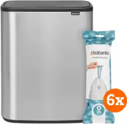 Coolblue Brabantia Bo Touch Bin 2 x 30 Litres Steel Fingerprint Proof aanbieding