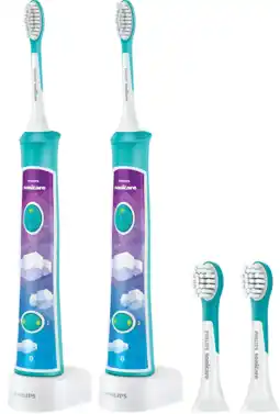 Coolblue Philips Sonicare for Kids Connected HX6322/04 Lot de 2 aanbieding