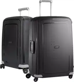 Coolblue Samsonite S'Cure Valise à 4 Roulettes 75 + 55 cm Noir Set de Valises aanbieding