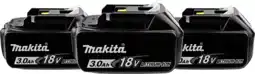 Coolblue Makita BL1830B LXT 18 V 3,0 Ah Batterie Lot de 3 aanbieding