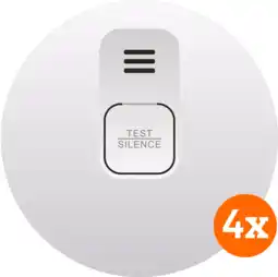 Coolblue ELRO Blue Line CBFS36 Détecteur de Fumée Lot de 4 (5 ans) aanbieding