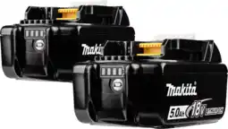 Coolblue Makita BL1850B LXT 18 V 5,0 Ah Batterie Lot de 2 aanbieding