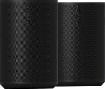 Coolblue Sonos Era 100 Noir Lot de 2 aanbieding