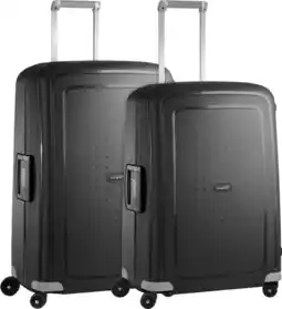 Coolblue Samsonite S'Cure Valise à 4 Roulettes 69 + 75 cm Noir Set de Valises aanbieding