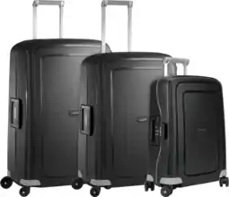 Coolblue Samsonite S'Cure Valise à 4 Roulettes 75+ 69+55 cm Black Set de Valises aanbieding