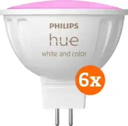 Coolblue Philips Hue Spot White and Color MR16 Lot de 6 aanbieding