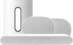 Coolblue Sonos Ray Blanc + 2x Era 300 Blanc + Sub Mini Blanc aanbieding
