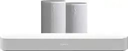 Coolblue Sonos Beam Gen2 Blanc + 2x Era 100 Blanc aanbieding