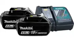 Coolblue 2x Makita BL1860B LXT 18 V 6,0 Ah Batterie + Chargeur aanbieding