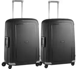 Coolblue Samsonite S'Cure Valise à 4 Roulettes 69 cm Noir Set de 2 Valises aanbieding