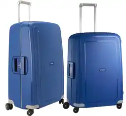 Coolblue Samsonite S'Cure Valise à 4 Roulettes 69 + 75 cm Bleu Foncé Set de Valises aanbieding