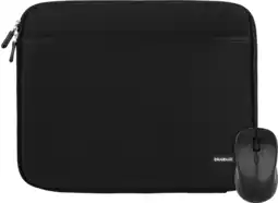 Coolblue BlueBuilt Housse pour Ordinateurs Portables Largeur 36Â cm 15Â Pouces M Noir + Nexum Souris Sans Fil aanbieding