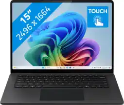 Coolblue Microsoft Surface Laptop Copilot+ PC 15 Snapdragon X Elite / 16 Go / 512 Go Graphite AZERTY aanbieding