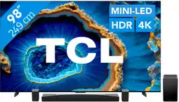 Coolblue TCL QD Mini-LED 98C803 (2023) + Barre de Son aanbieding