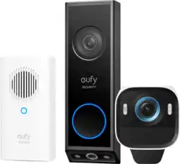 Coolblue EufyCam S3 Pro Lot de 2 + Eufy Video Doorbell E340 + Chime aanbieding