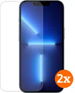 Coolblue BlueBuilt Apple iPhone 14 / 13 / 13 Pro Protège-écran Verre Lot de 2 aanbieding