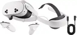 Coolblue Meta Quest 3S 128 Go + Câble Link + Sangle Élite avec Batterie aanbieding