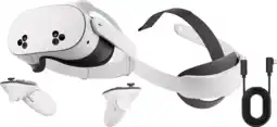 Coolblue Meta Quest 3S 256 Go + Câble Link + Sangle Élite aanbieding