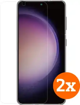 Coolblue BlueBuilt Samsung Galaxy S24 Plus Protège-écran Verre Lot de 2 aanbieding