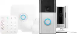 Coolblue Ring Système d'alarme + Indoor Cam + Battery Video Doorbell Nickel aanbieding
