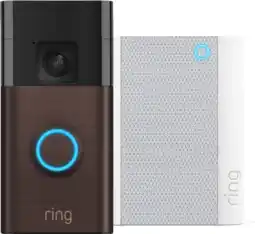 Coolblue Ring Battery Video Doorbell Bronze + Chime aanbieding