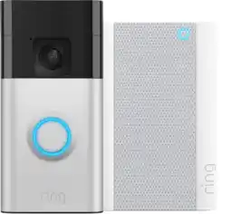 Coolblue Ring Battery Video Doorbell Nickel + Chime Pro aanbieding