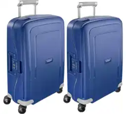 Coolblue Samsonite S'Cure Spinner 55cm Dark Blue Duo Kofferset aanbieding