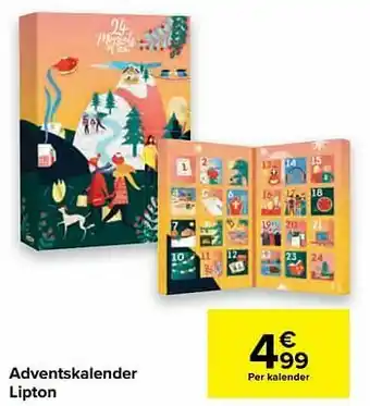 Carrefour Market Adventskalender lipton aanbieding