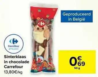 Carrefour Market Sinterklaas in chocolade carrefour aanbieding